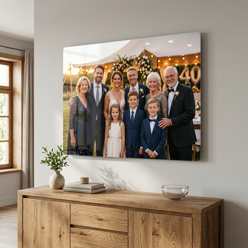 Rectangle metal print
