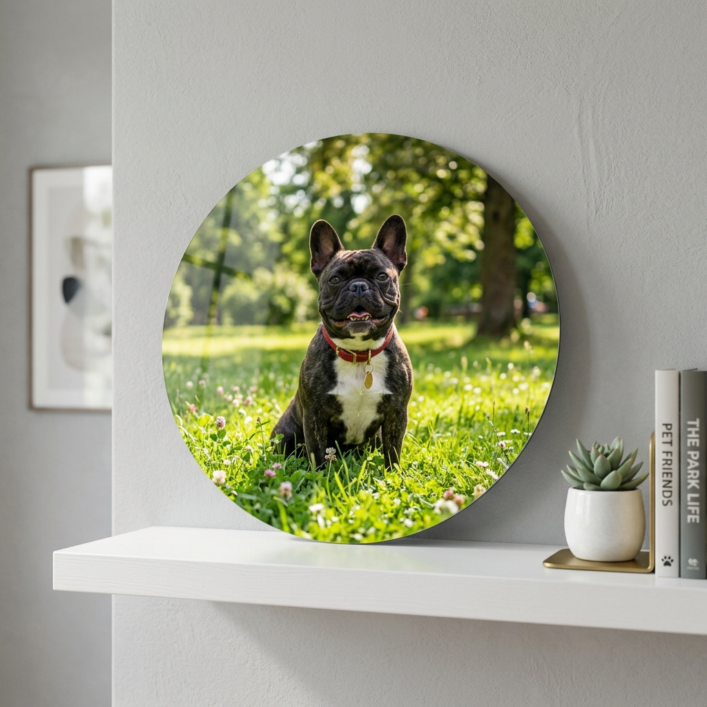 Circle metal print