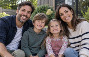 family photo fail forced smile