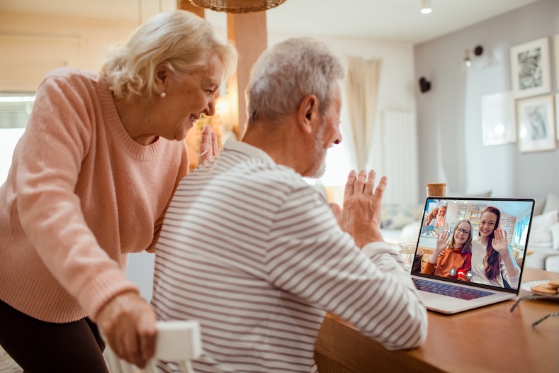 Grandparents and Grandkids facetime