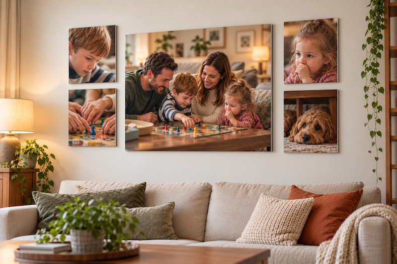 family collage wall art