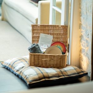 dog basket of treats at Grove of Narberth
