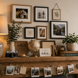 how to display family photos mix photos and memories