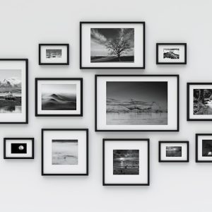 how to display family photos in monochrome