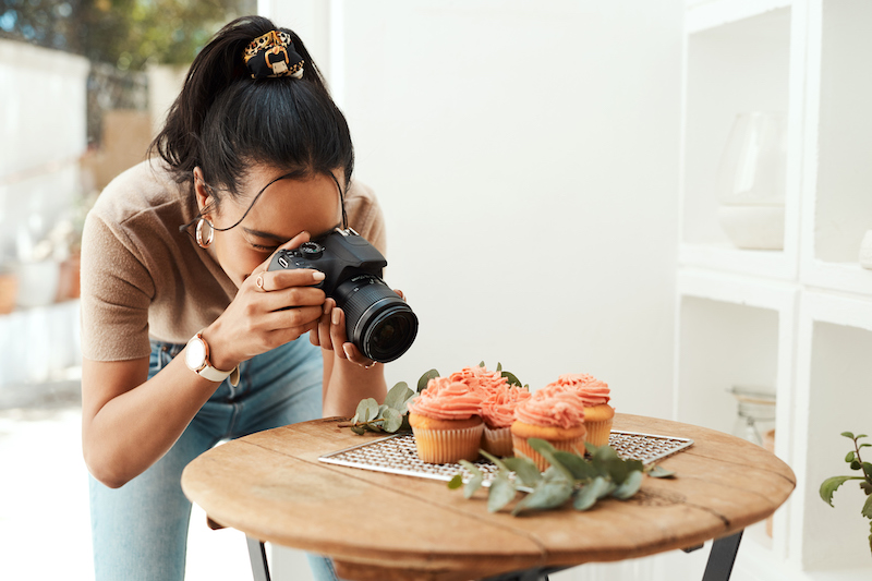 food photography cupcakes