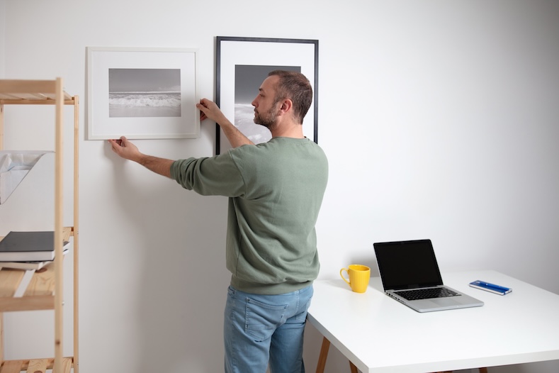 passion for photography prints on wall